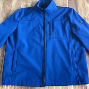💙NWOT Mens XL navy blue Calvin Klein water resistant long sleeve jacket